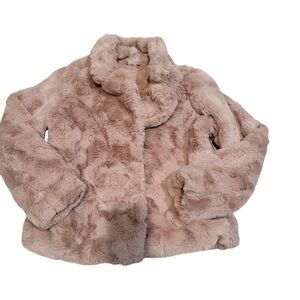 Jou Jou Soft Blush Faux Fur Jacket